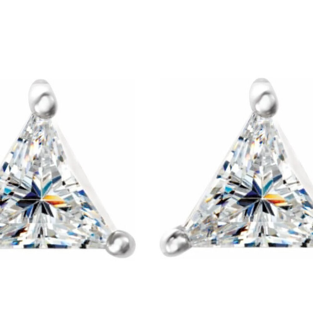 Natural Mined Diamond Studs 14K Gold (2.01 Ct E Vs2 Si1) C54100020